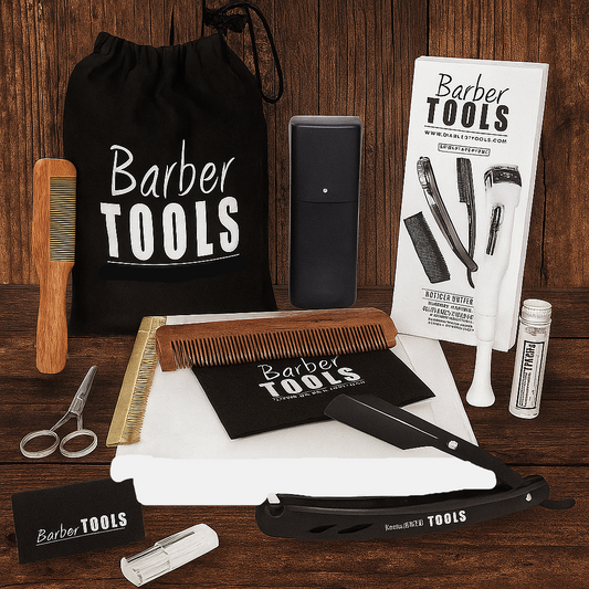 Kit/Set/Box (6 products) with beard and shaving care and maintenance