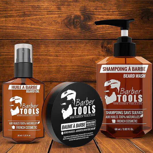 Beard Grooming Kit – Beard Oil 30ml + Beard Balm 30ml + Beard Shampoo 60ml |